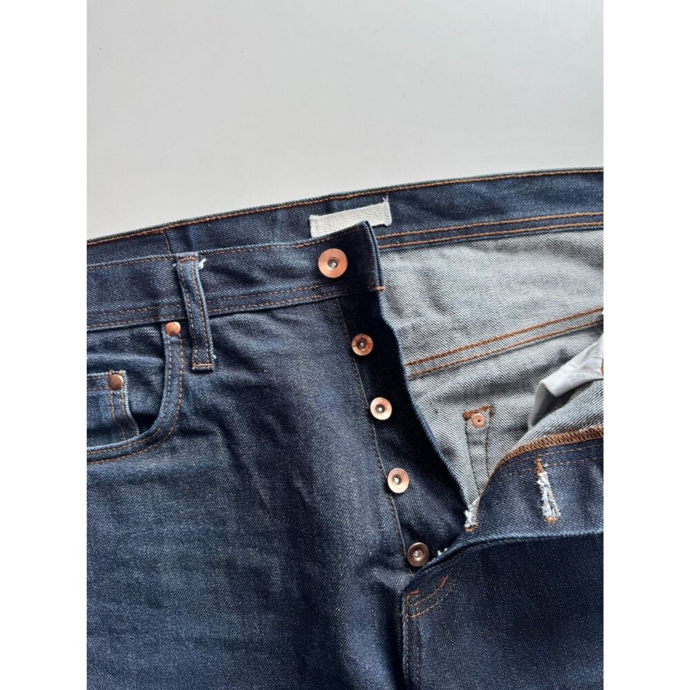 UNBRANDED UB601 Relaxed Tapered Fit 14.5oz Raw Selvedge Denim Jeans, Size 36 - Picture 13 of 15
